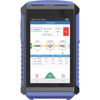 980TEK OTDR Reflectometer with OPM OLS VFL RJ45 Bluetooth