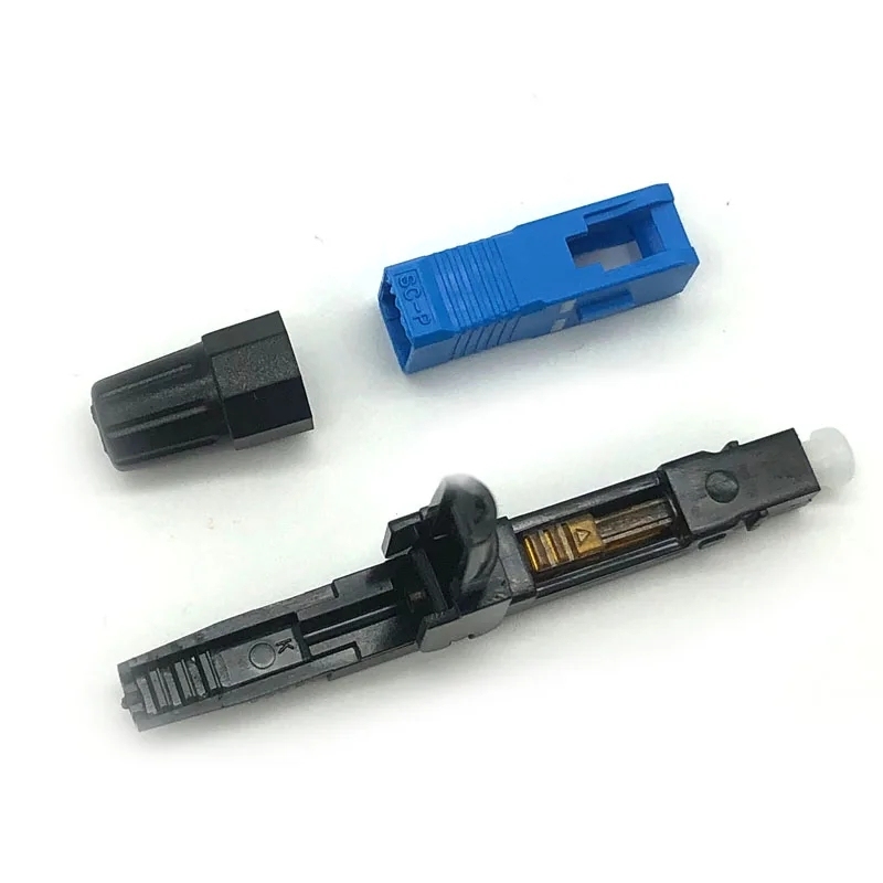 100x Optical Fiber SC UPC Fast Connector Quick Connect Cold Connection Field Assembly Single Mode