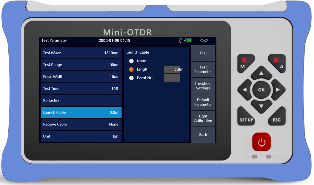 980RTC HANDY MINI OTDR Reflectometer with VFL OPM OLS