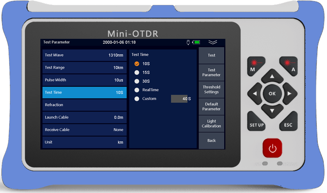 980RTC HANDY MINI OTDR Reflectometer with VFL OPM OLS