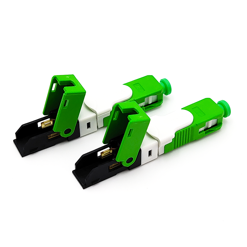 ESC25D-APC SC/APC Fast Connector for 2x3mm Drop Cable and 1.6x2mm Drop Cable FTTH Fiber Optic Field Assembly Connector