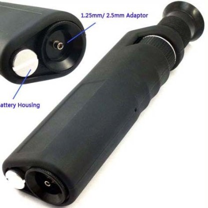 400X Handheld Fiber Microscope For Fiber End-face Inspection With 1.25mm & 2.5mm Adaptor