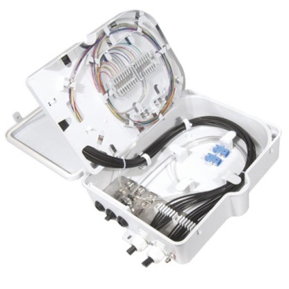 FF-FTB16B 16 Cores Optical Terminal Box (Max Capacity: 16 cores SC), Support Uncuting, Wall Mounting, Pole Mounting, 295x240x85mm