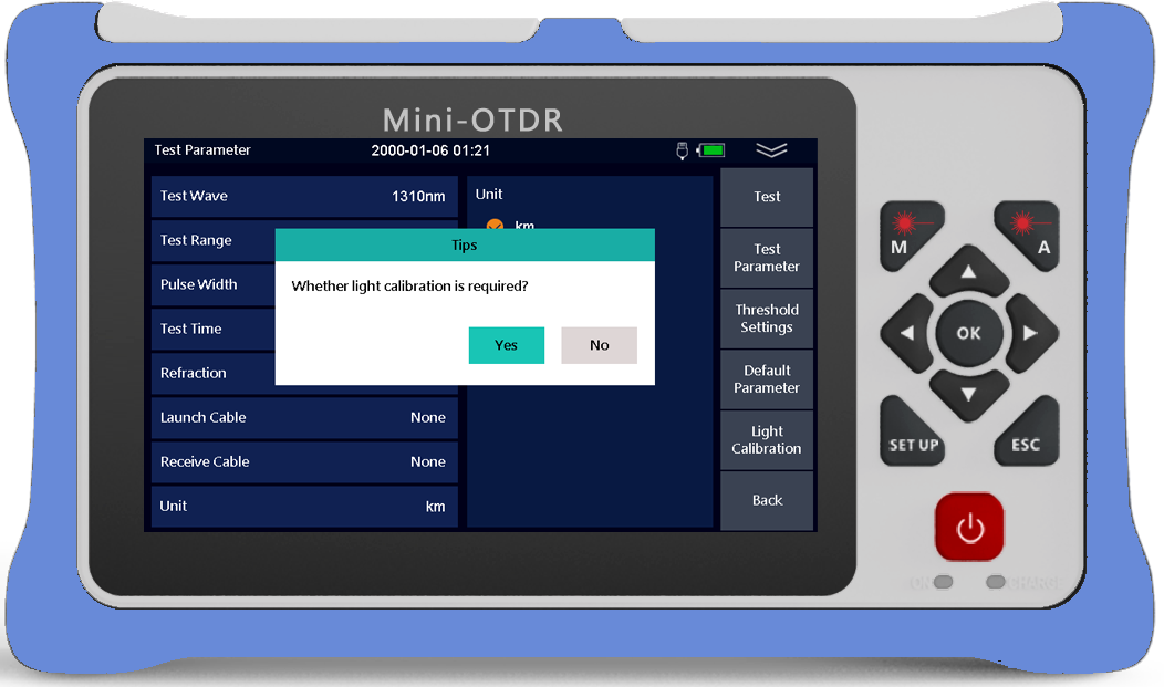 980RTC HANDY MINI OTDR Reflectometer with VFL OPM OLS