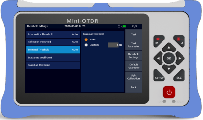 980RTC HANDY MINI OTDR Reflectometer with VFL OPM OLS