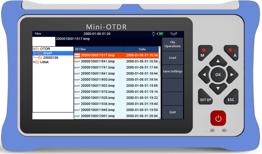 980RTC HANDY MINI OTDR Reflectometer with VFL OPM OLS