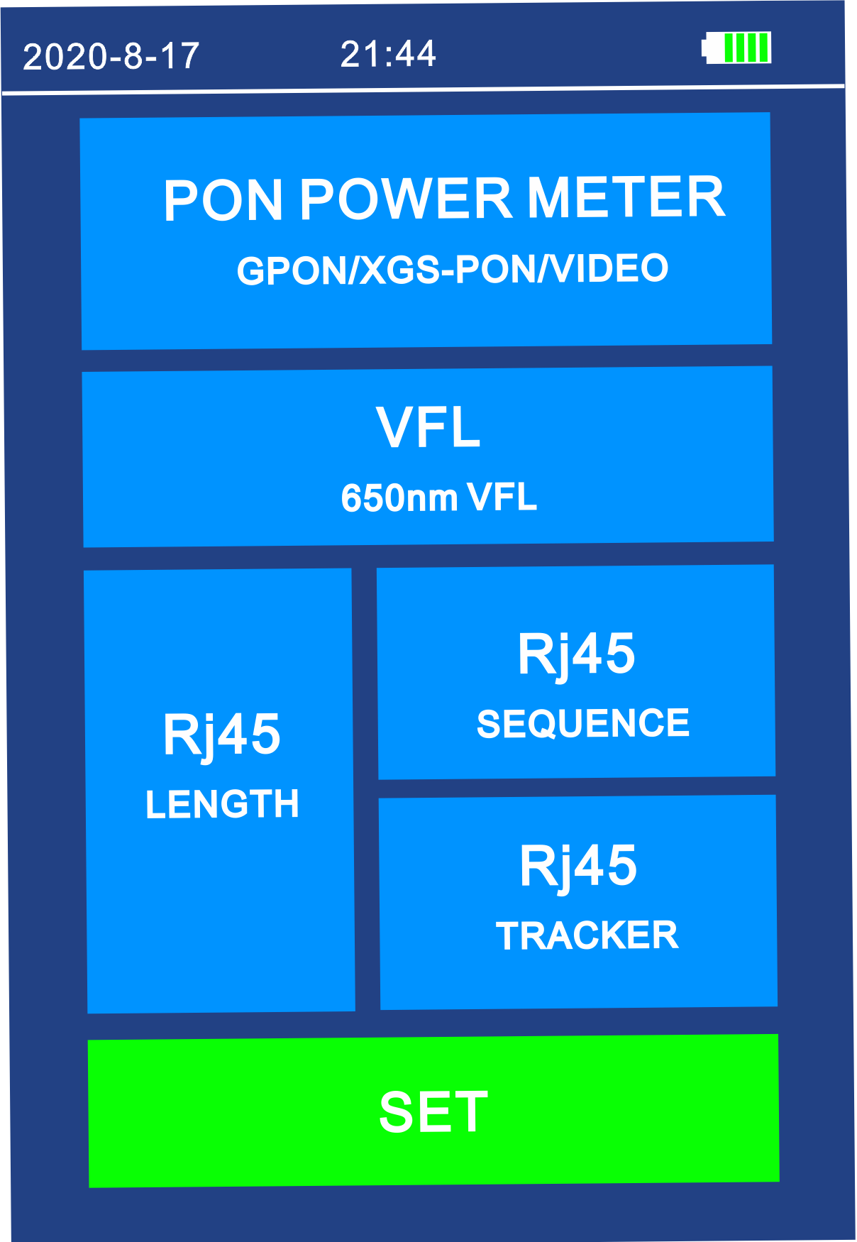 FF-3217 10G PON Power Meter 10G EPON XGPON XGSPON Active Fiber Test 1270/1310/1490/1550/1577nm