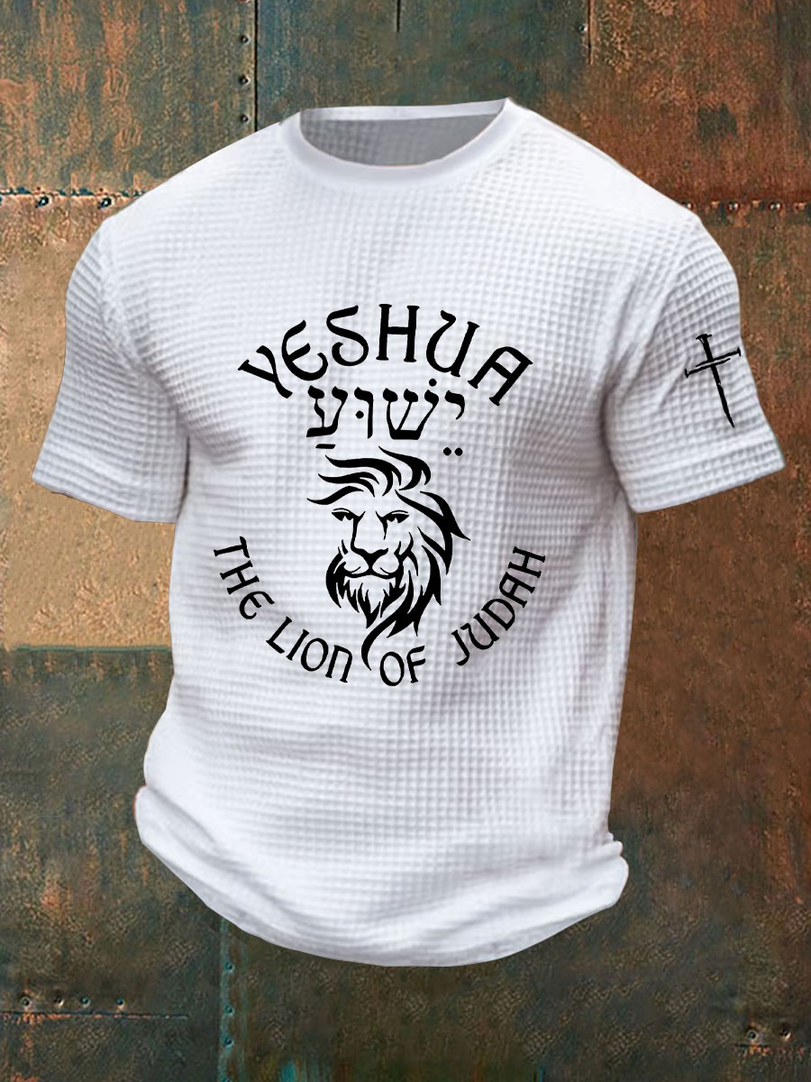 Men's Yeshua Waffle Print T-Shirt