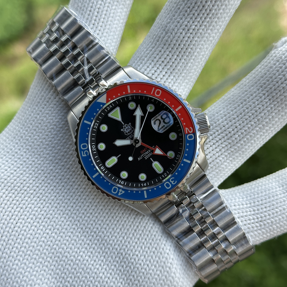 STEELDIVE Official SD1994C Sapphire Bezel Insert Japan NH34 Automatic Movement Mens GMT Dive Watch
