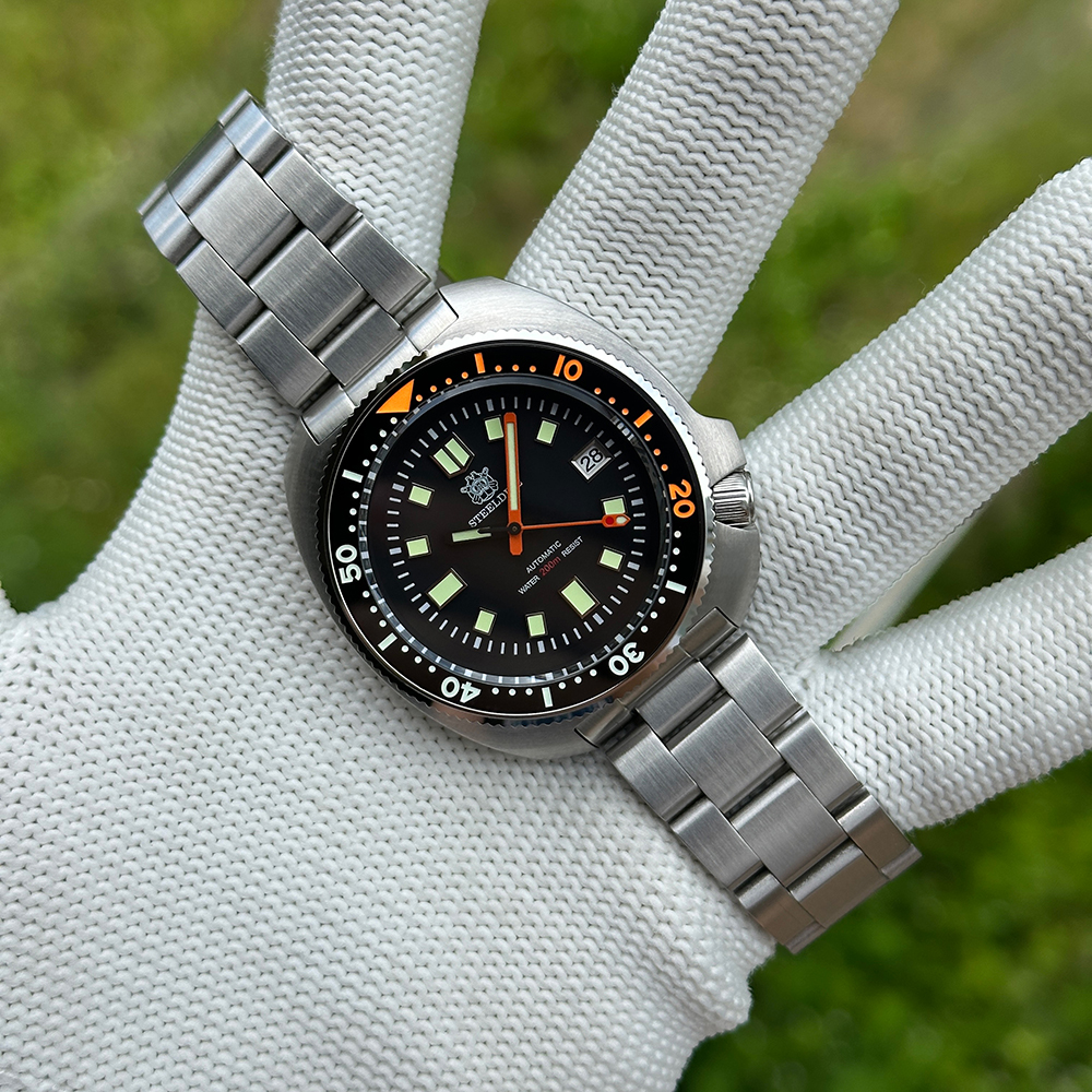 STEELDIVE Official SD1970C Black 200M Dive Watch