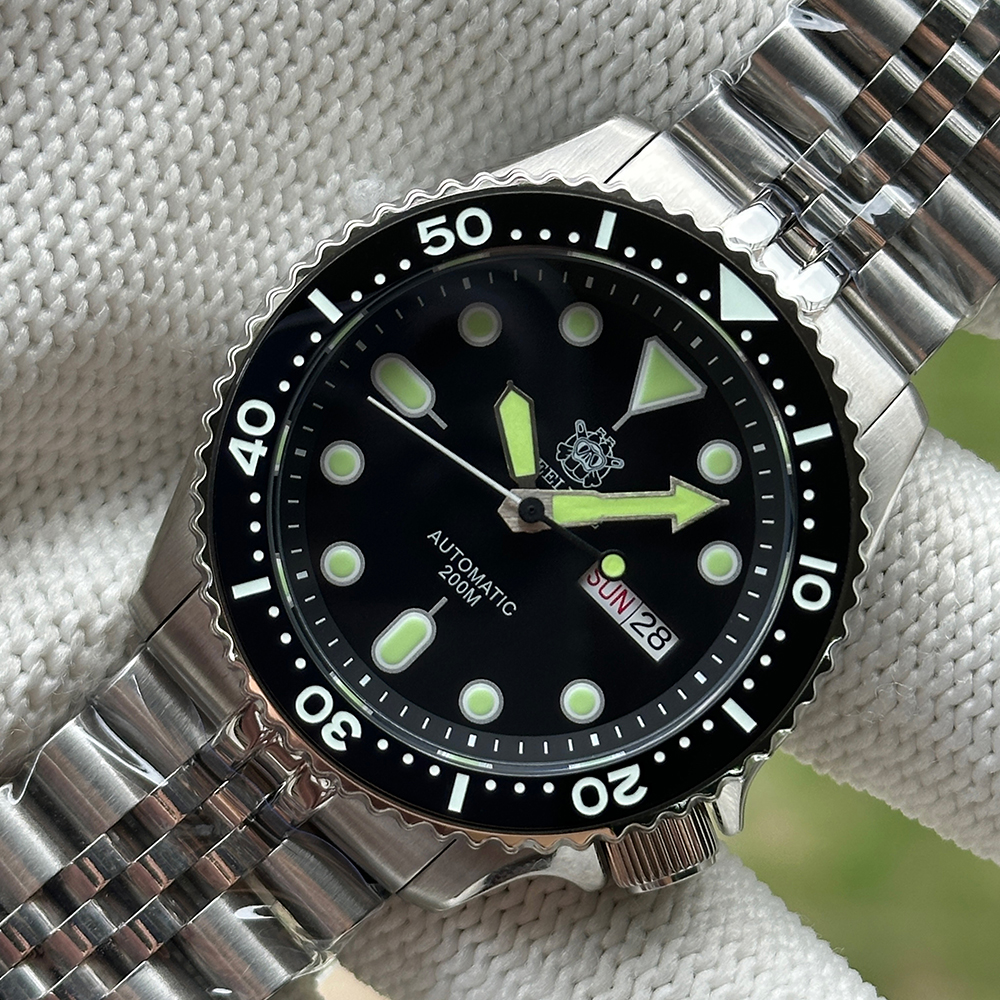 STEELDIVE Official SD1973W Limited Offer Day and Date Function NH36 Automatic Movement 200M Waterproof Mens Dive Watch