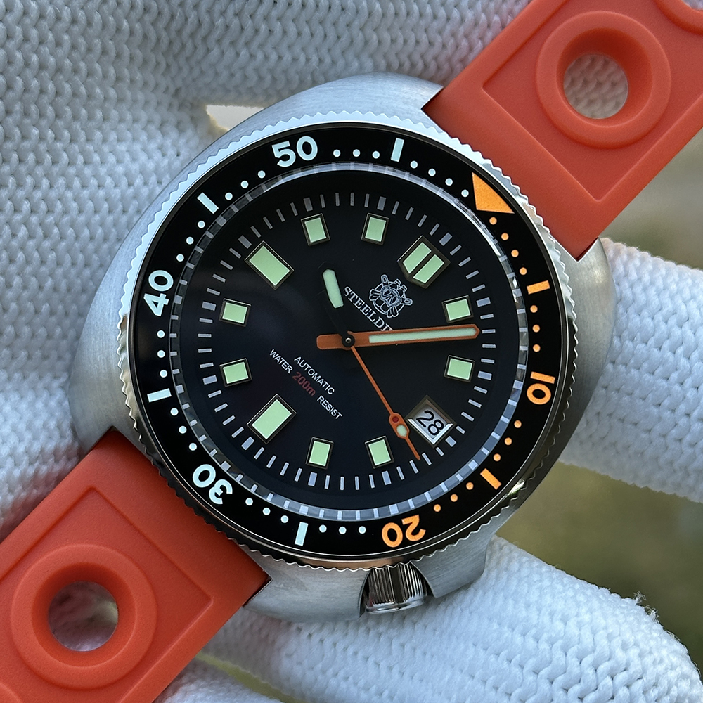 STEELDIVE Official SD1970C Black Dial Sapphire Glass Ceramc Bezel Insert Super Luminous Japan NH35 Automatic Mens Collection Watch