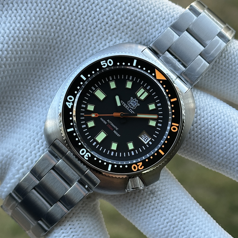 STEELDIVE Official SD1970C Black Dial Sapphire Glass Ceramc Bezel Insert Super Luminous Japan NH35 Automatic Mens Collection Watch