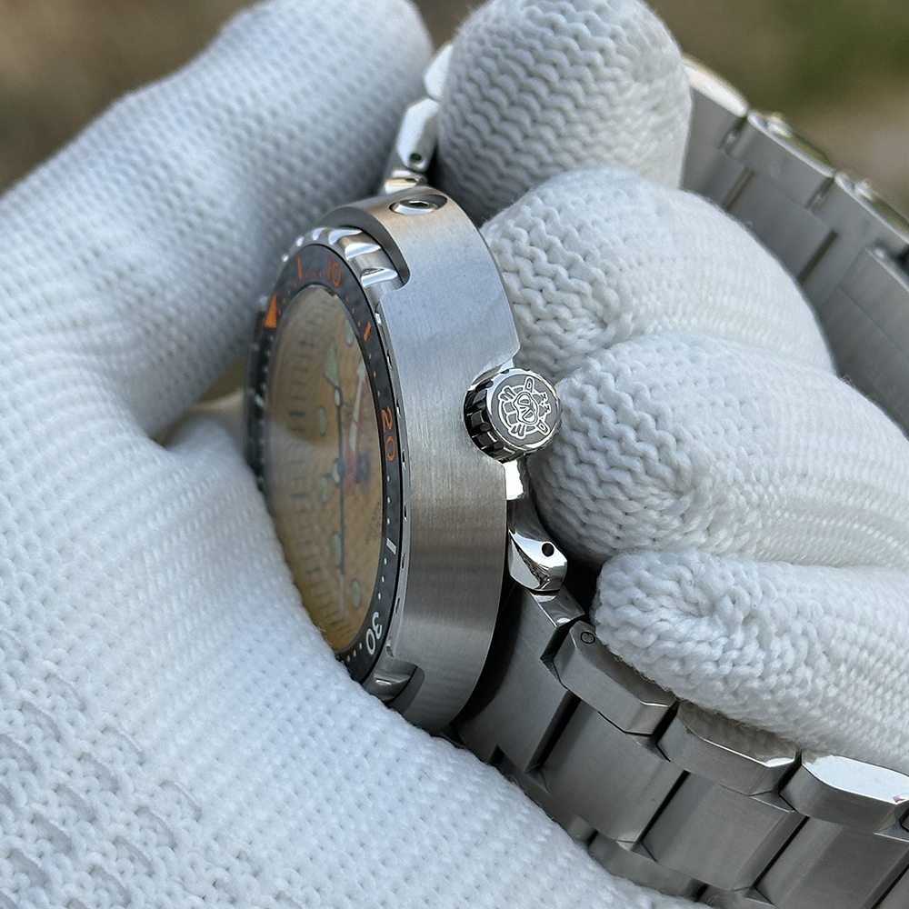 STEELDIVE Official SD1975C Matte Yellow Dial 47.5MM Case 300M Waterproof NH35 Japan Movement Automatic Mens Dive Watch