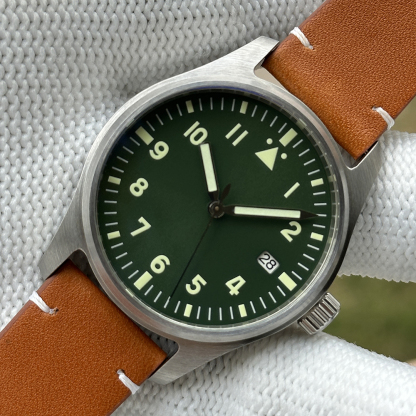 STEELDIVE Official SD1940 No Logo 39mm Pilot Watch 200m Waterproof Mens NH35 Automatic Dive Watch