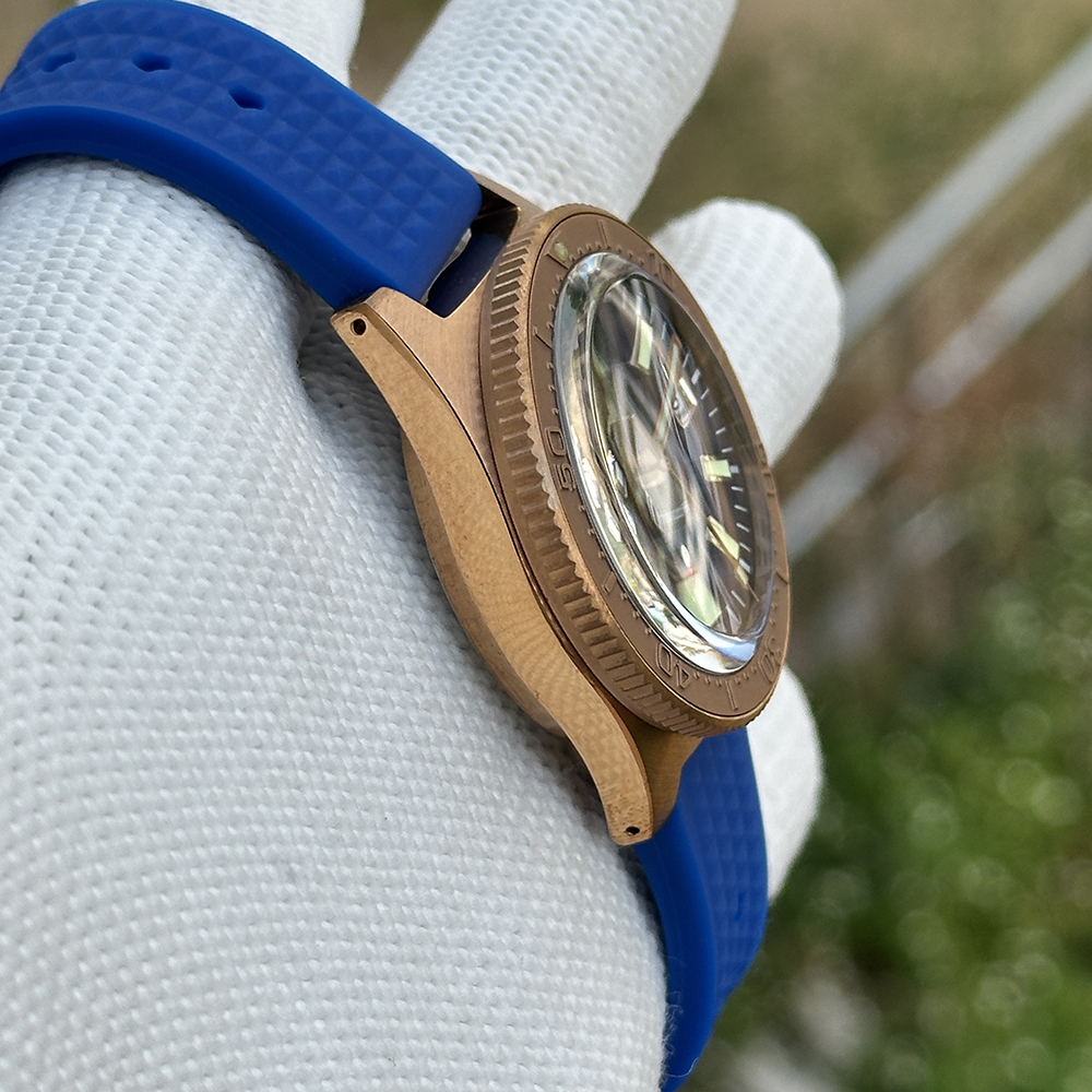 STEELDIVE Official SD1962S Blue Dial 200M Waterproof 41.9MM Bronze Case NH35 Automatic Mens Dive Watch