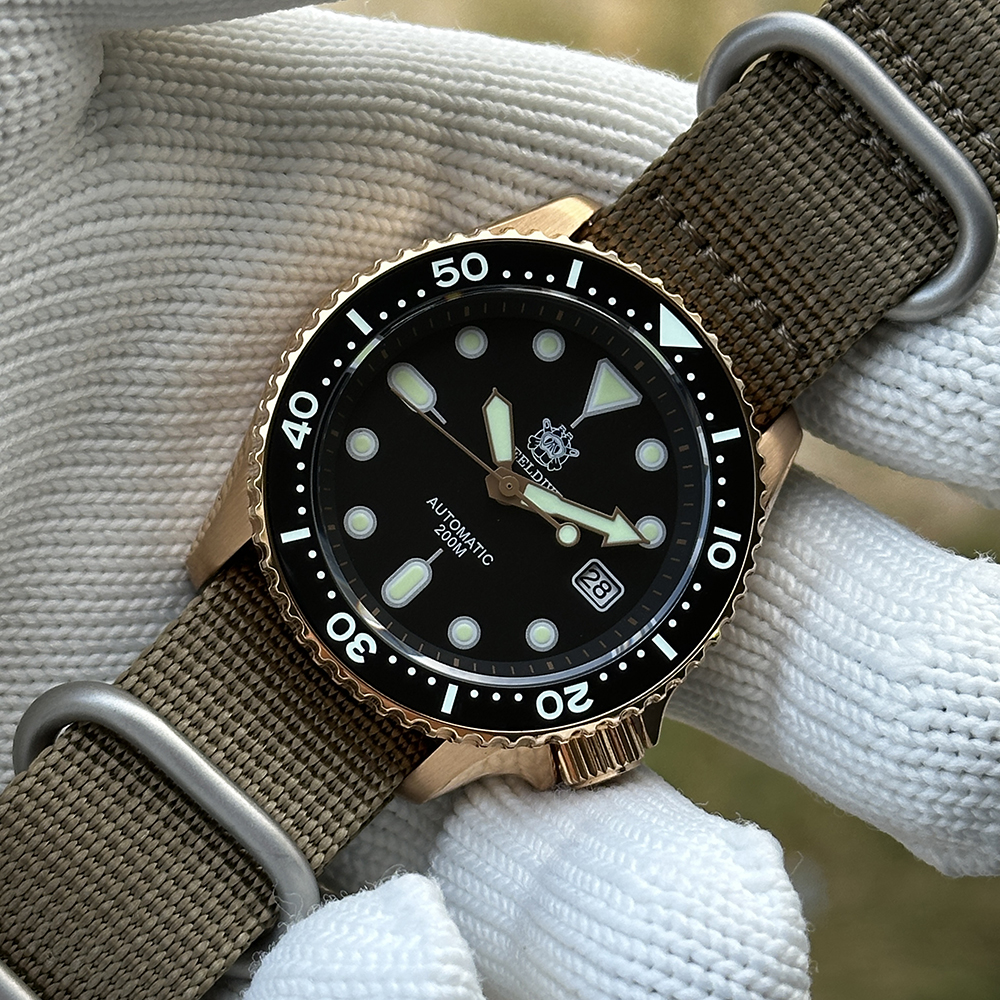 STEELDIVE Official SD1973S Ceramic Bezel Blue Luminous 200M Waterproof NH35 Automatic Movement Mens Dive Watch for Men