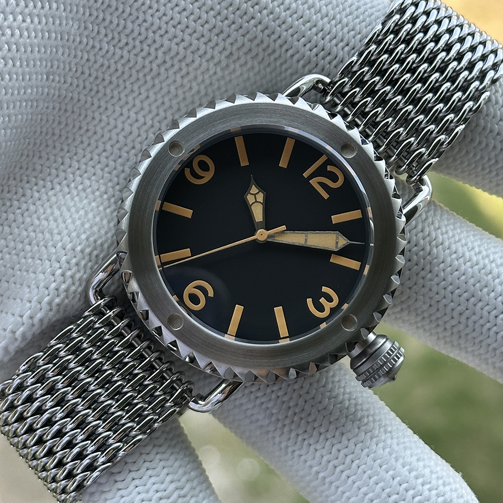 STEELDIVE Official SD1913 No Logo 47MM Case Vintage Luminous 3000M Waterproof NH35 Automatic Mens Dive Watch