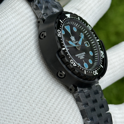 STEELDIVE Official SD1975XT PVD Black 47.5MM Case 300M Waterproof Japan NH35 Automatic Tuna Watch