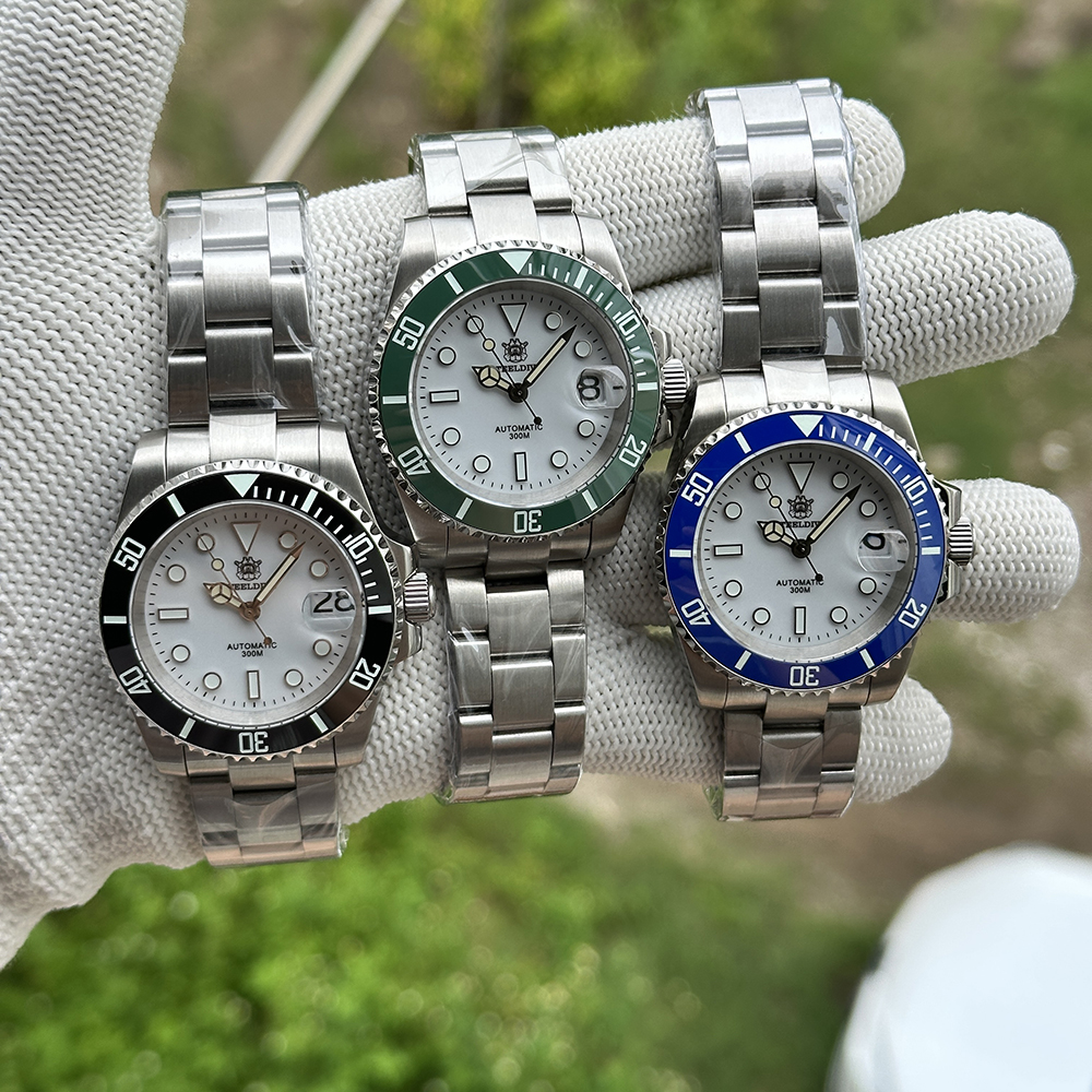 STEELDIVE Official SD1953 White Dial Swiss Luminous 40.5mm Case Japan NH35 Automatic Mens Dive Watch
