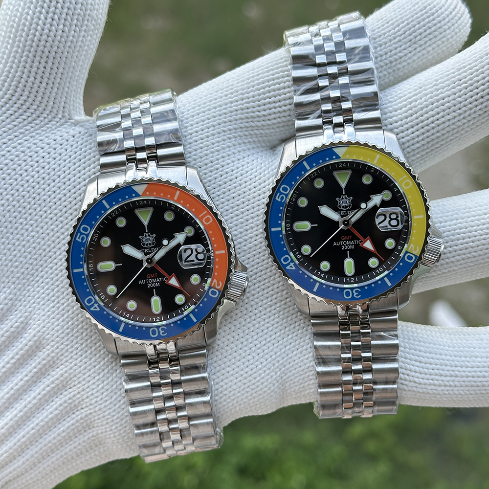 STEELDIVE Official SD1994C Sapphire Bezel Insert Japan NH34 Automatic Movement Mens GMT Dive Watch