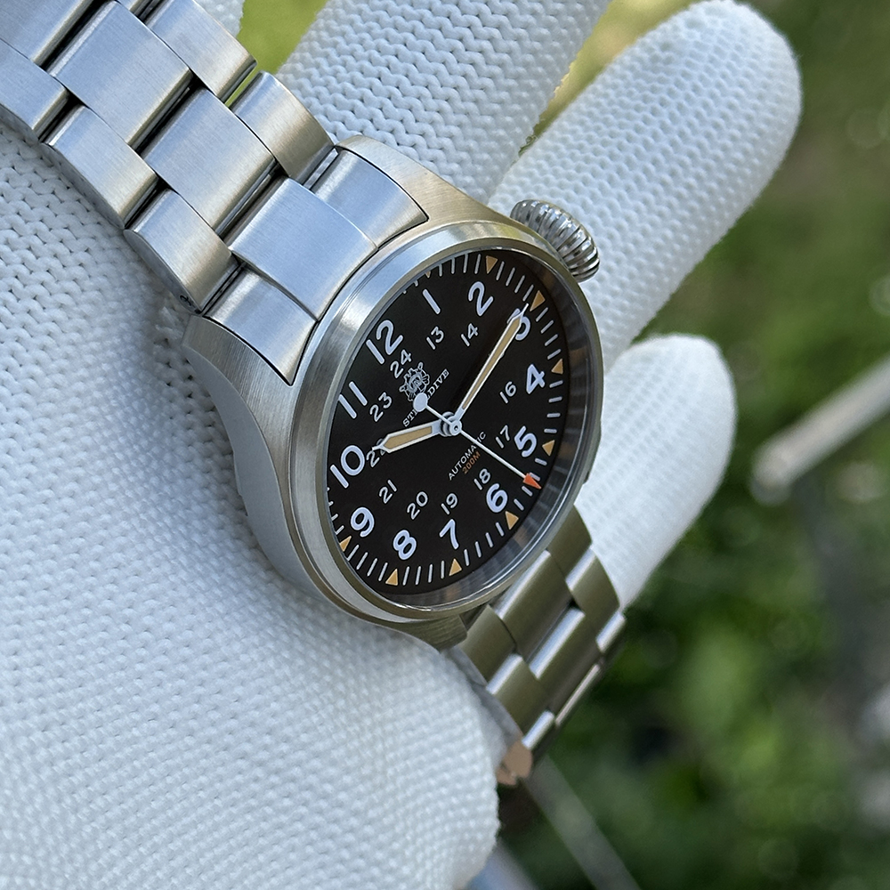 STEELDIVE Official SD1928H 39mm Simple Design 200M Waterproof NH35 Mens Dive Watch Automatic
