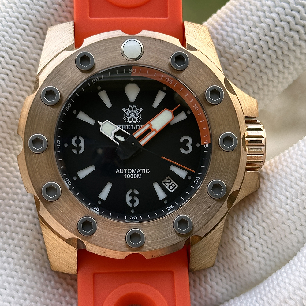STEELDIVE Official SD1948S Solid Bronze 1000M Waterproof NH35  Dive Watch