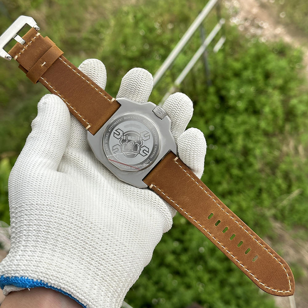 STEELDIVE Official SD2212 On Leather Strap ST2130 Automatic Watch
