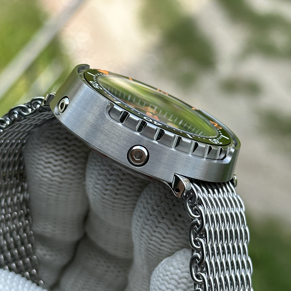 STEELDIVE Official SD1975V 47.5mm Case Mesh Band 300M Waterproof Japan Automatci Dive Watch Sapphire Glass
