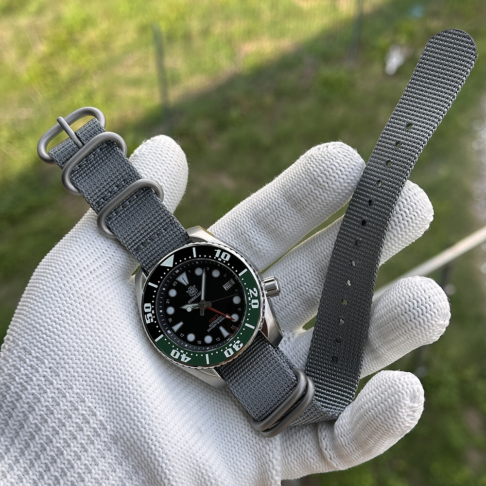 STEELDIVE Official SD1971GMT New Arrival 44.9MM Sapphire Glass Ceramic Bezel 200M Automatic Dive Watch