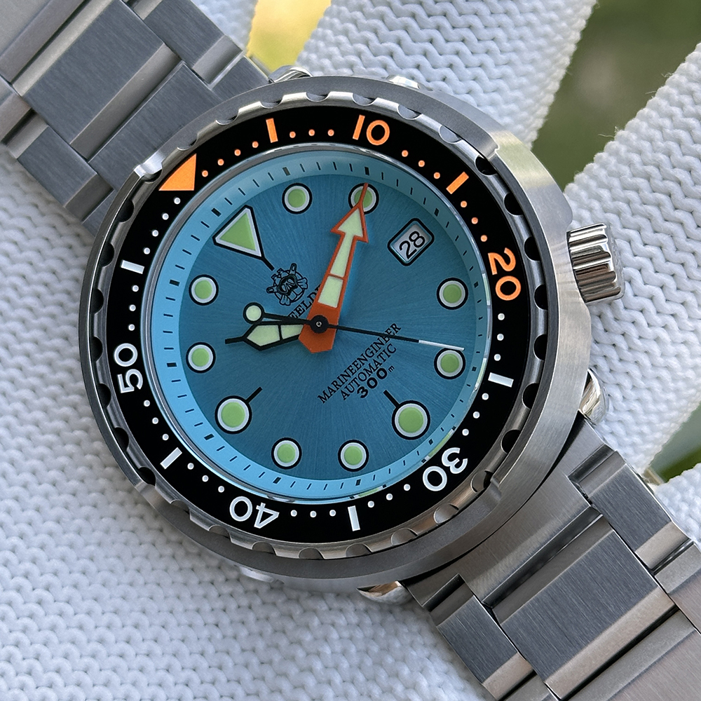STEELDIVE Official SD1975C Swiss Luminous 47.5mm Case 300M Waterproof Ceramic bezel Sapphire Glass NH35 Mens Dive Watch