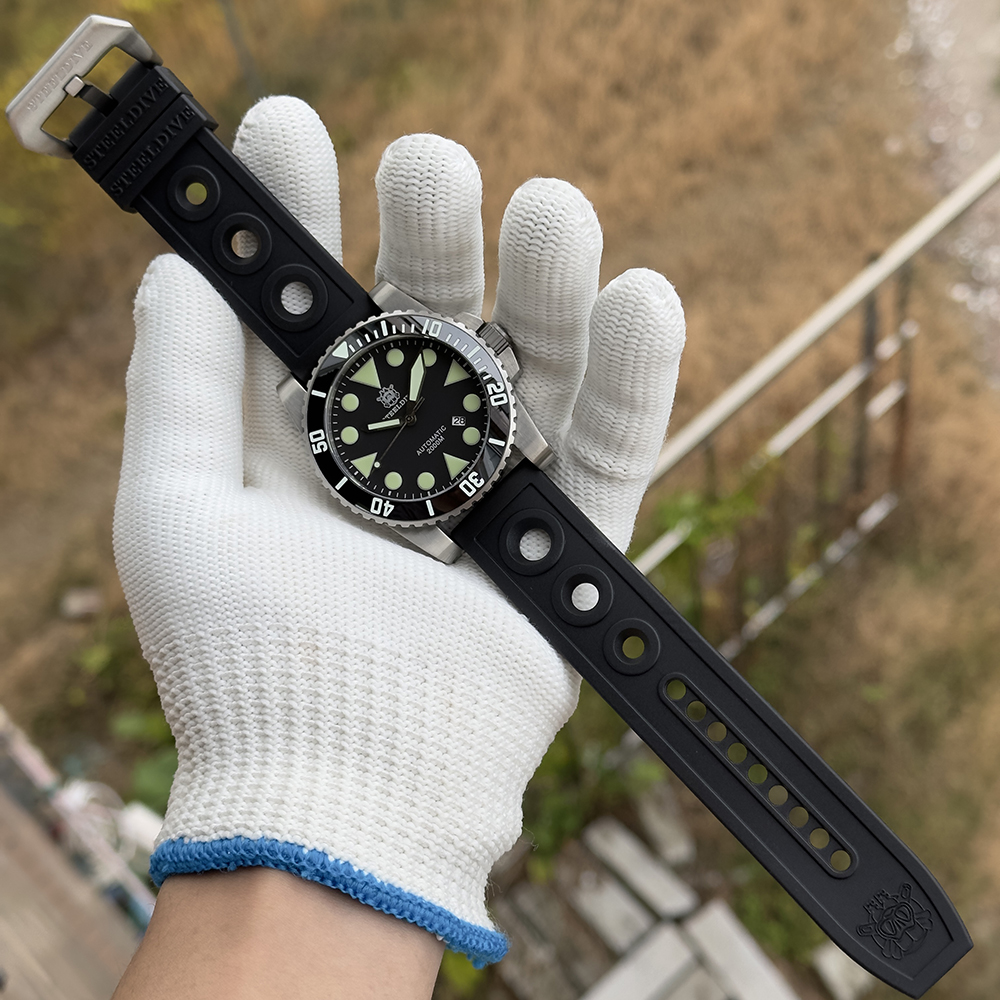 STEELDIVE Official SD1987 Classic 46.5MM Big Size 2000M Waterproof NH35 Automatic Mens Dive Watch