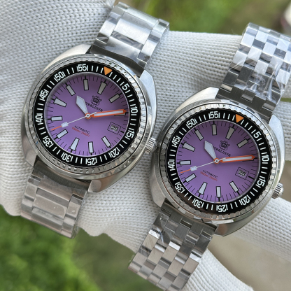 STEELDIVE Official SD1983 Purple Dial Sapphire Glass 1000M Water Resistant NH35 Automatic Dive Watch 