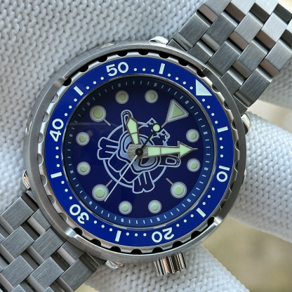 STEELDIVE Official SD1975P Unique Design 47.5mm Swiss Luminous 300M Waterproof NH35 Automatic Mens Tuna Dive Watch