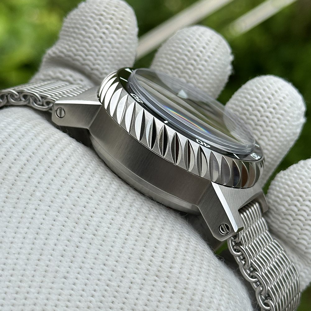 STEELDIVE Official SD1982T V2/ Titanium Damascus Dial Dive Watch