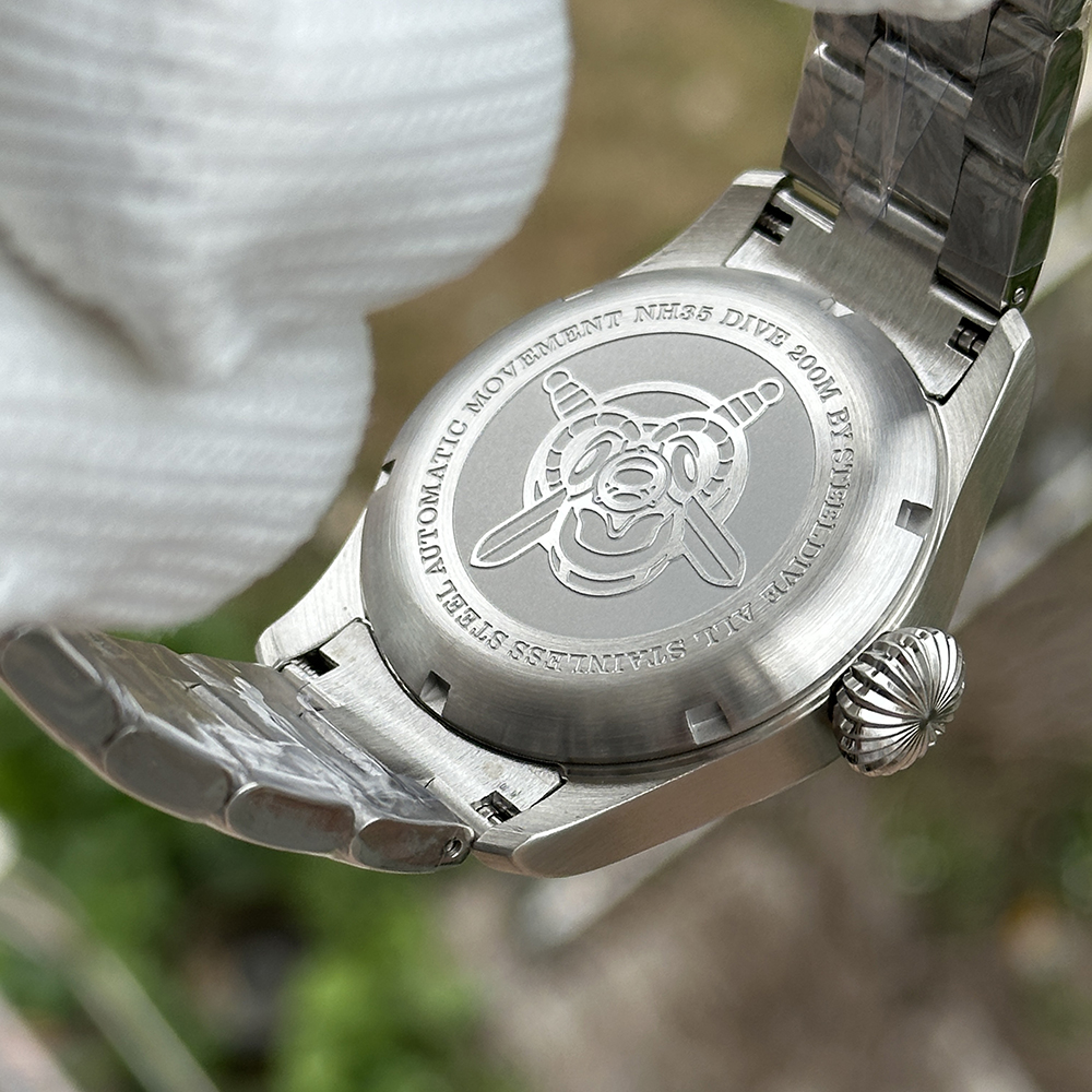 STEELDIVE Official SD1928H 39mm Simple Design 200M Waterproof NH35 Mens Dive Watch Automatic