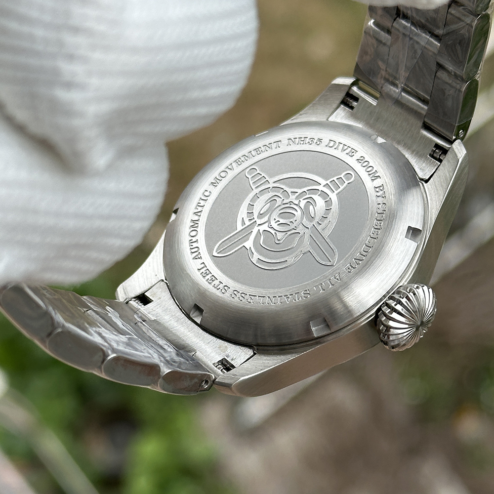 STEELDIVE Official SD1928H 39mm Simple Design 200M Waterproof NH35 Mens Dive Watch Automatic