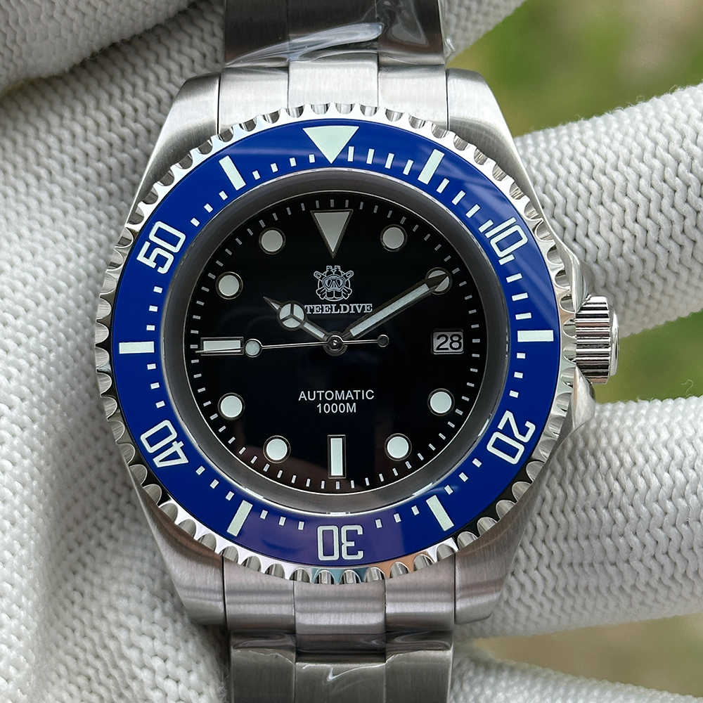STEELDIVE Official SD1964 Personalized Black Dial Blue Bezel Insert Japan NH35 Automatic Watch