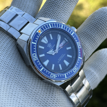 STEELDIVE SD1961 Blue Automatic Dive Watch Stainless Steel Case and Strap