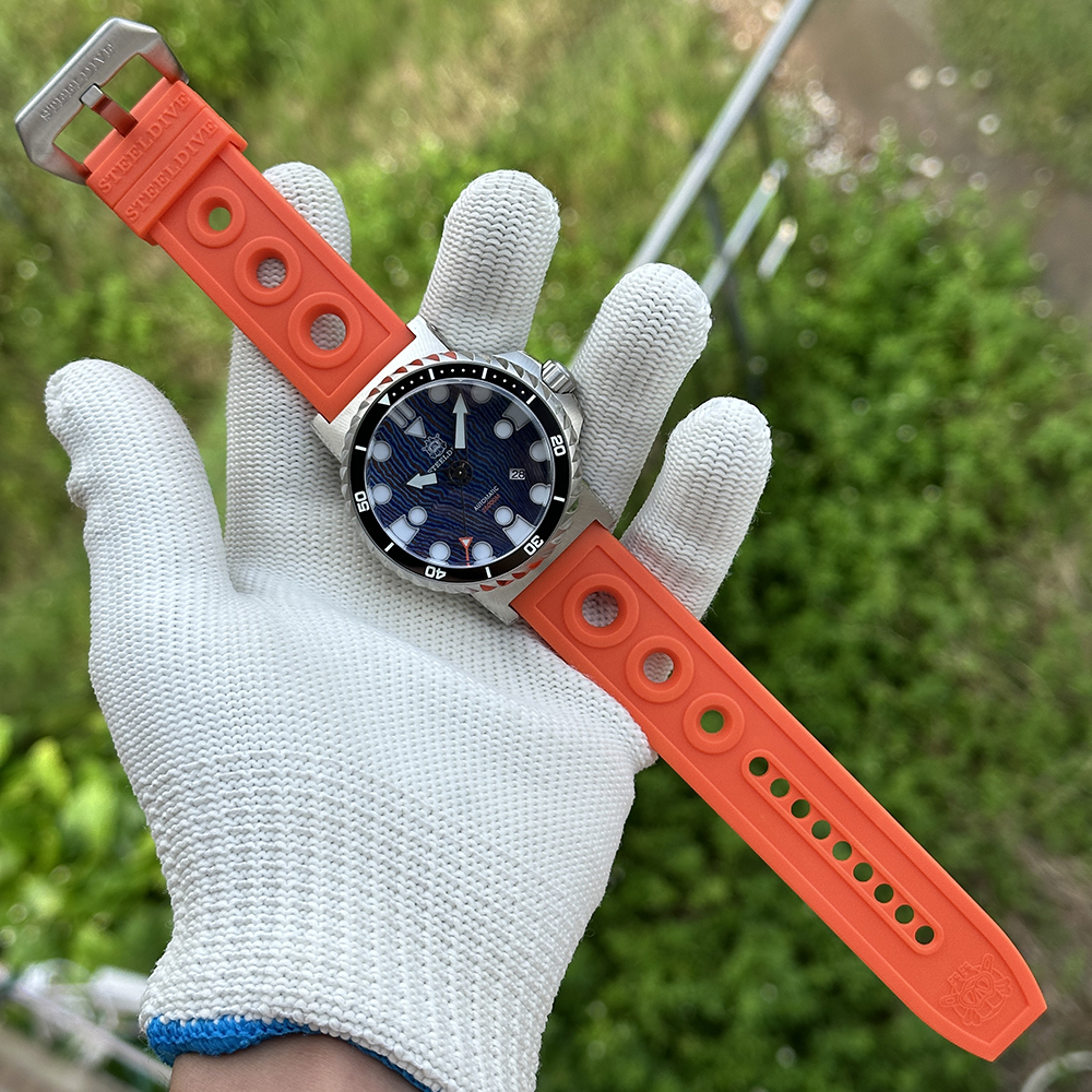 STEELDIVE Official SD1982T V2/ Titanium Damascus Dial Dive Watch