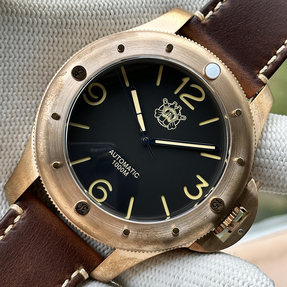 STEELDIVE Official SD2151S Oversize Solid Bronze Watch | ST2130 Automatic Movement