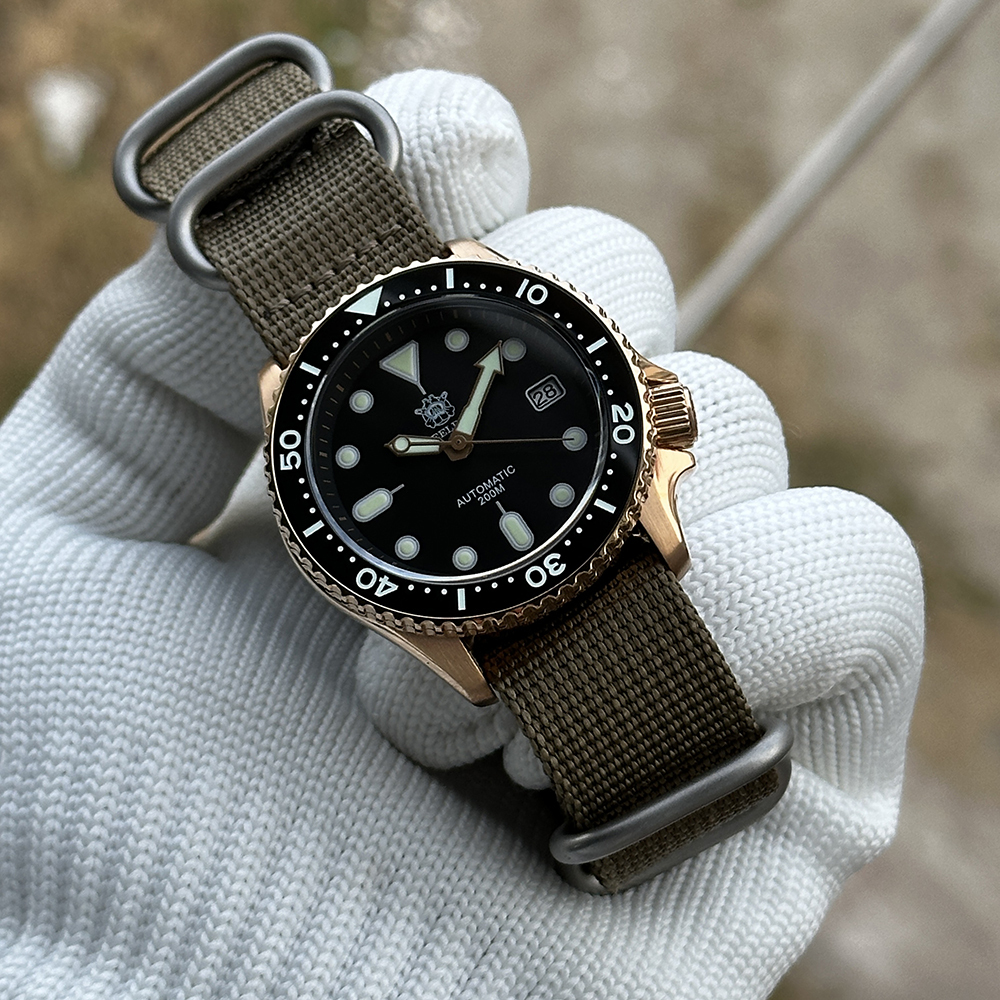 STEELDIVE Official SD1973S Ceramic Bezel Blue Luminous 200M Waterproof NH35 Automatic Movement Mens Dive Watch for Men