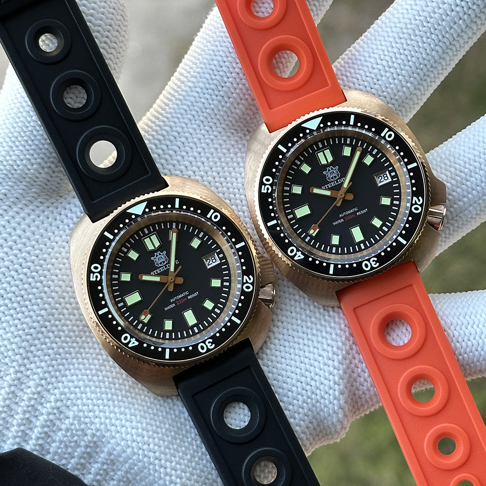 STEELDIVE Official SD1970S Swiss BGW9 Blue Luminous 200M Waterproof NH35 Automatic Mens Dive Watch