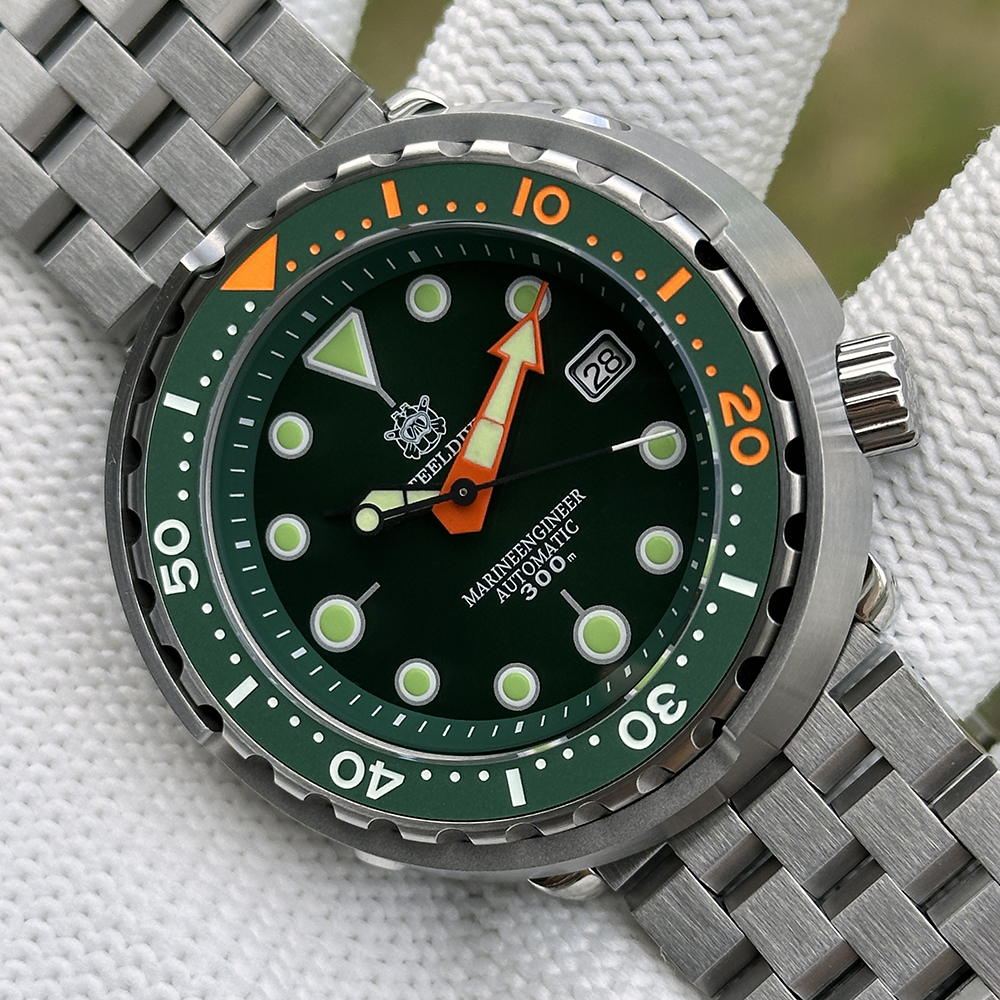 STEELDIVE Official SD1975C Green 47.5mm Case Japan NH35 Automatic Watch
