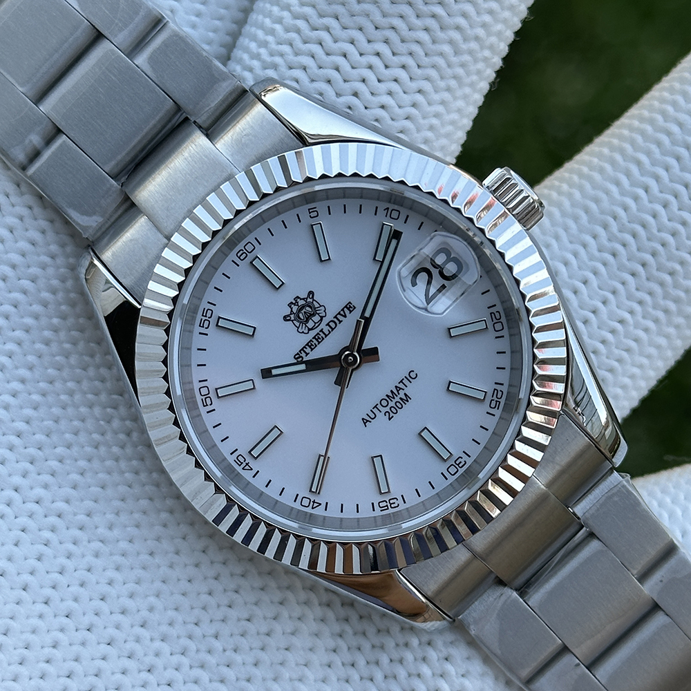STEELDIVE Official SD1933 39MM Small Size 200M Waterproof NH35 Automatic Dive Watch