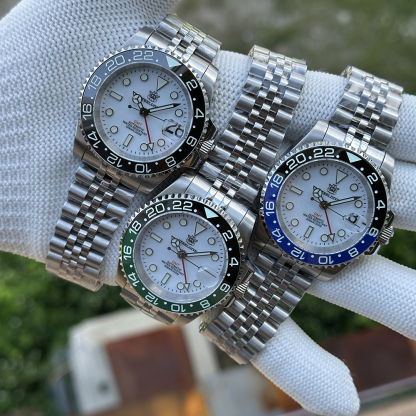 STEELDIVE Official SD1993 White Dial Sapphire Glass Japan NH34 GMT 300M Auatomtic Mens Dive Watch