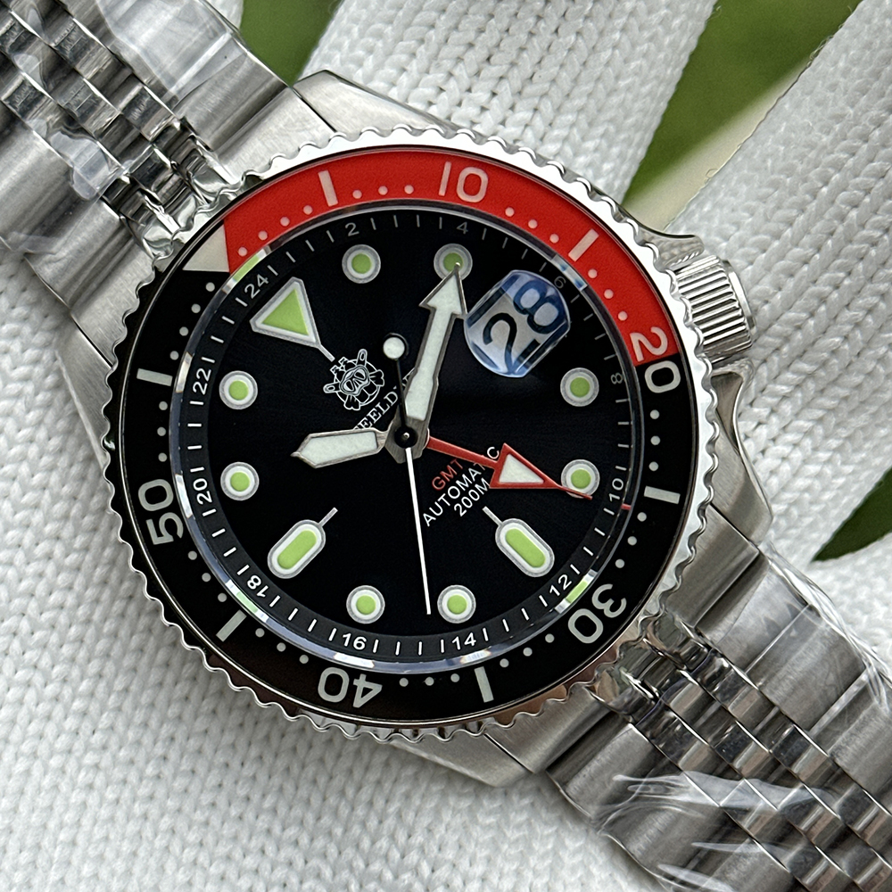 STEELDIVE Official SD1994C Sapphire Bezel Insert Japan NH34 Automatic Movement Mens GMT Dive Watch