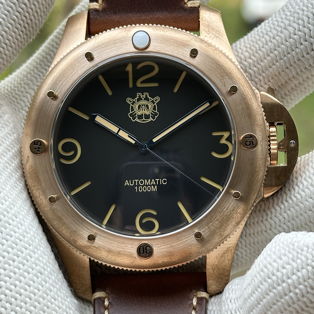STEELDIVE Official SD2151S Oversize Solid Bronze Watch | ST2130 Automatic Movement