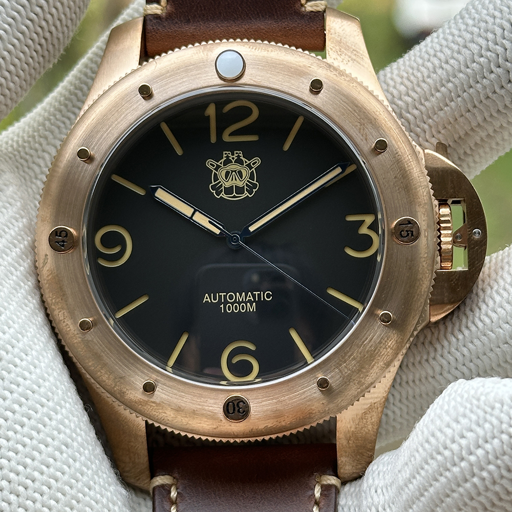 STEELDIVE Official SD2151S Oversize Solid Bronze Watch | ST2130 Automatic Movement