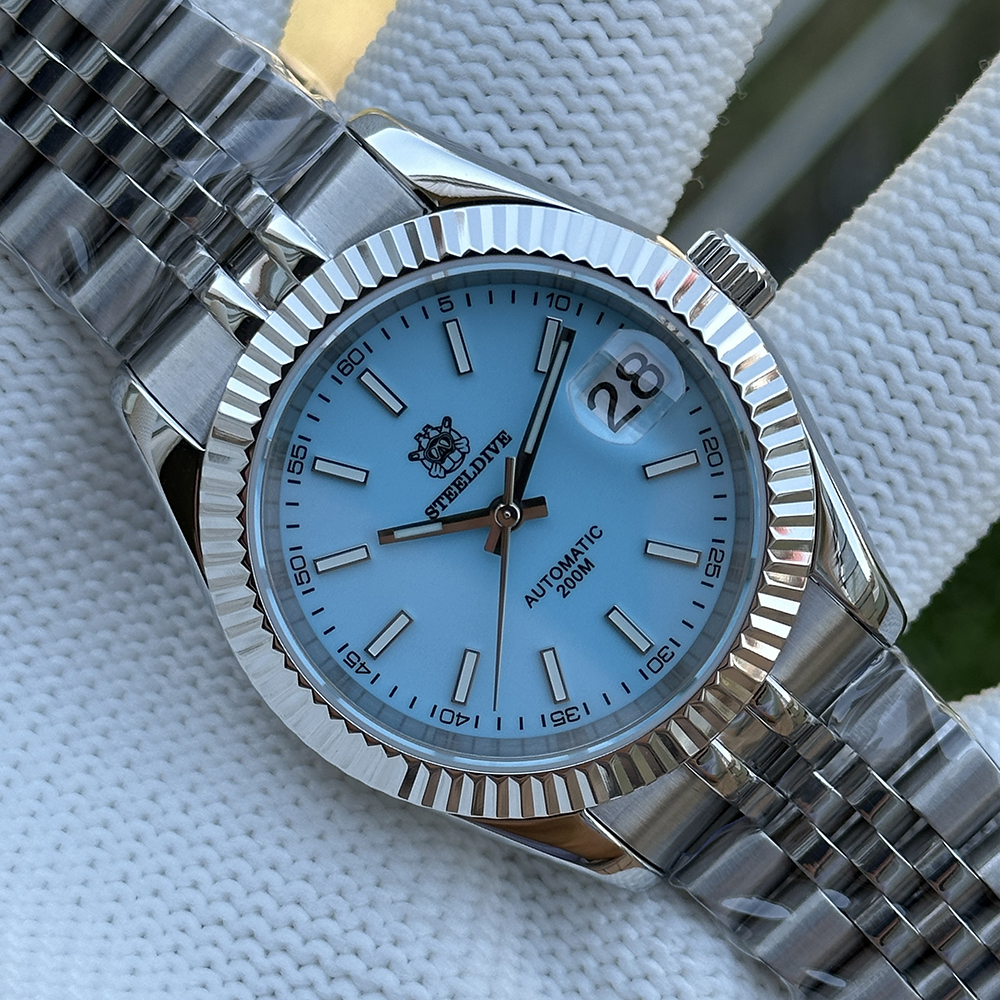 STEELDIVE Official SD1933 Steel Bracelet 39mm NH35 Autoamtic 200M Dive Watch